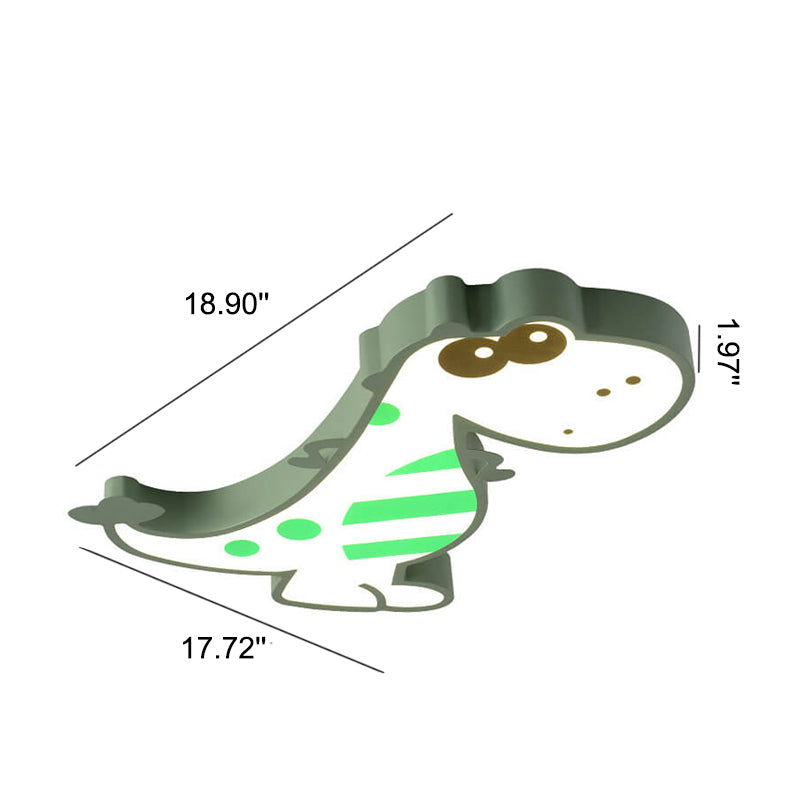 Cartoon Creative Dinosaur LED Flush Mount Ceiling Light Cuvalon