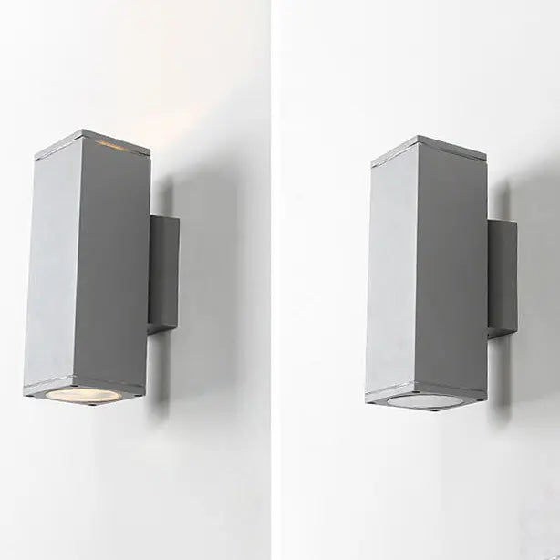 Modern Minimalist Square Column LED Luminous Outdoor Waterproof Wall Sconce Lamp Cuvalon