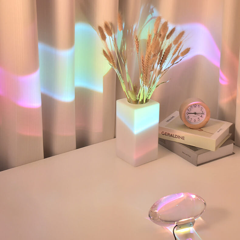 Creative Crystal Projection Angel Eye LED Table Lamp Cuvalon