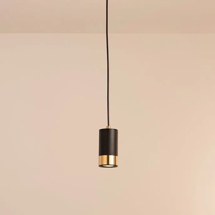 Nordic Minimalist Column Iron Mini 1-Light Pendant Light Cuvalon