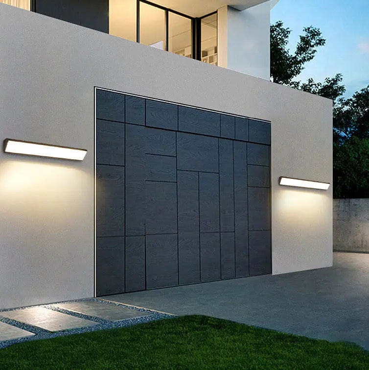 Modern Outdoor Long Bar Aluminum Acrylic Waterproof LED Wall Sconce Lamp Cuvalon