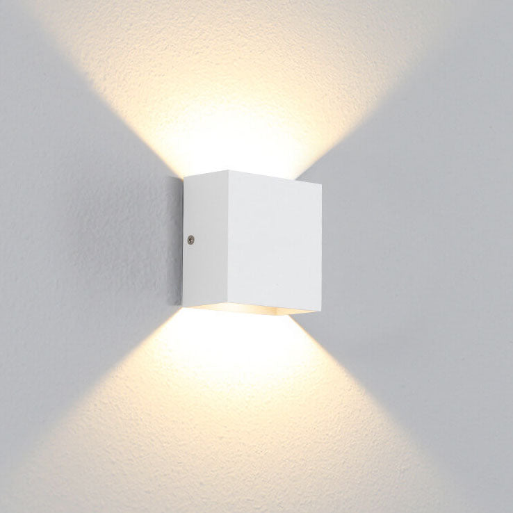Modern Minimalist Square Aluminum LED Wall Sconce Lamp Cuvalon