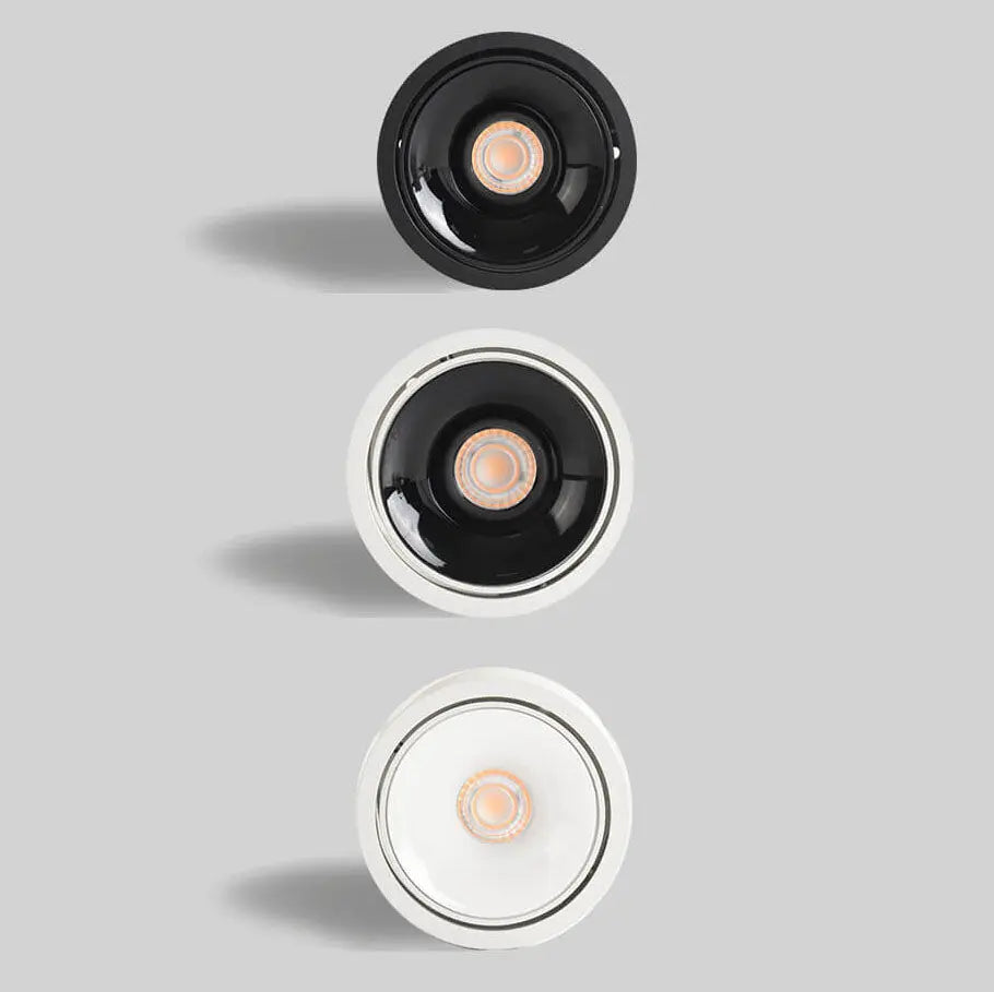 Modern Minimalist Round Spotlight Adjustable LED Flush Mount Ceiling Light Cuvalon