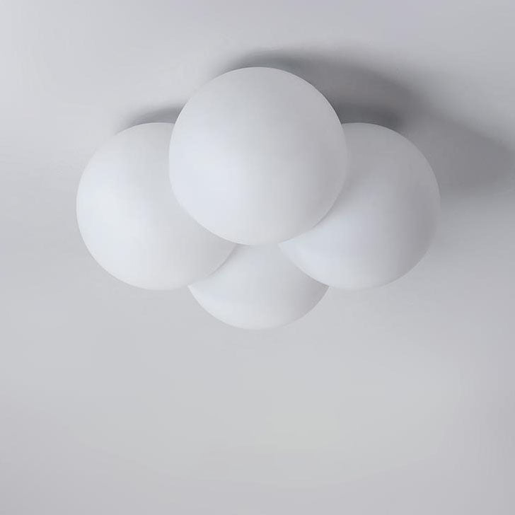Modern Minimalist Flower Bubble LED Kids Flush Mount Ceiling Light Cuvalon