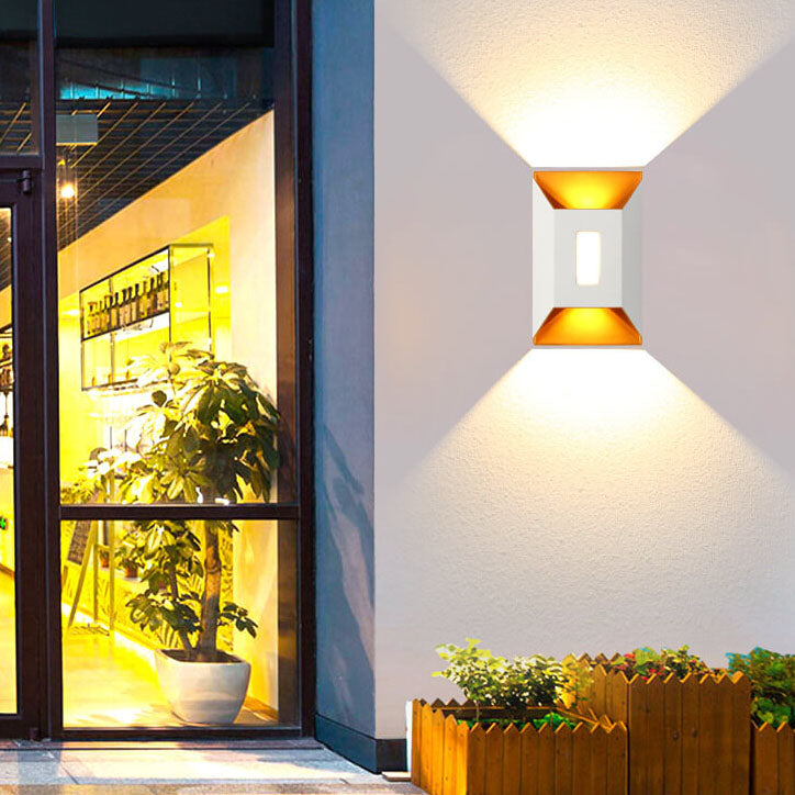 Modern Aluminum Lens Outdoor Waterproof Patio LED Wall Sconce Lamp Cuvalon
