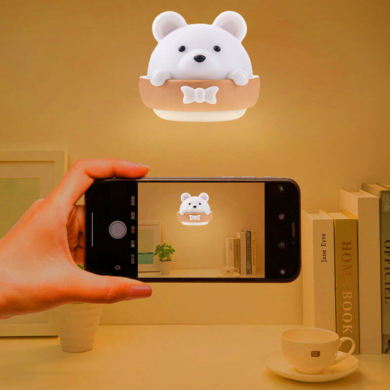 Cartoon ABS Creative Bear LED Night Light Wall Sconce Lamp Cuvalon