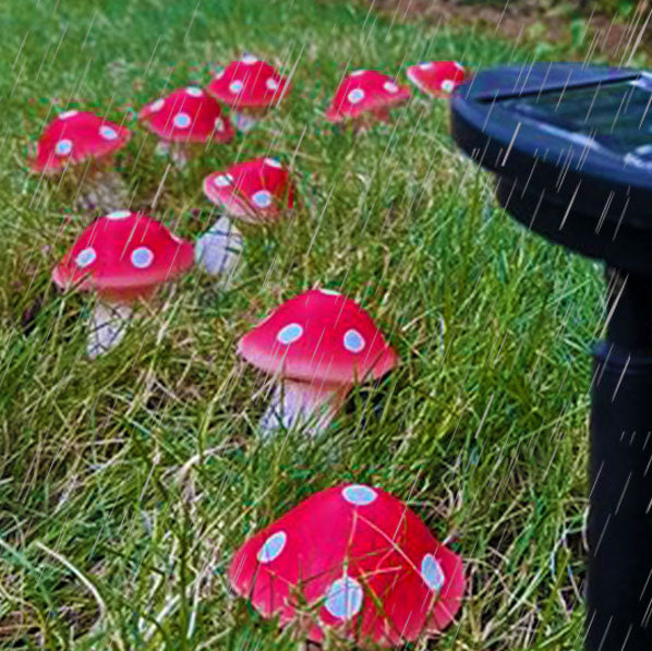 Modern Creative Mushroom Solar LED Outdoor Waterproof Garden Light String Cuvalon