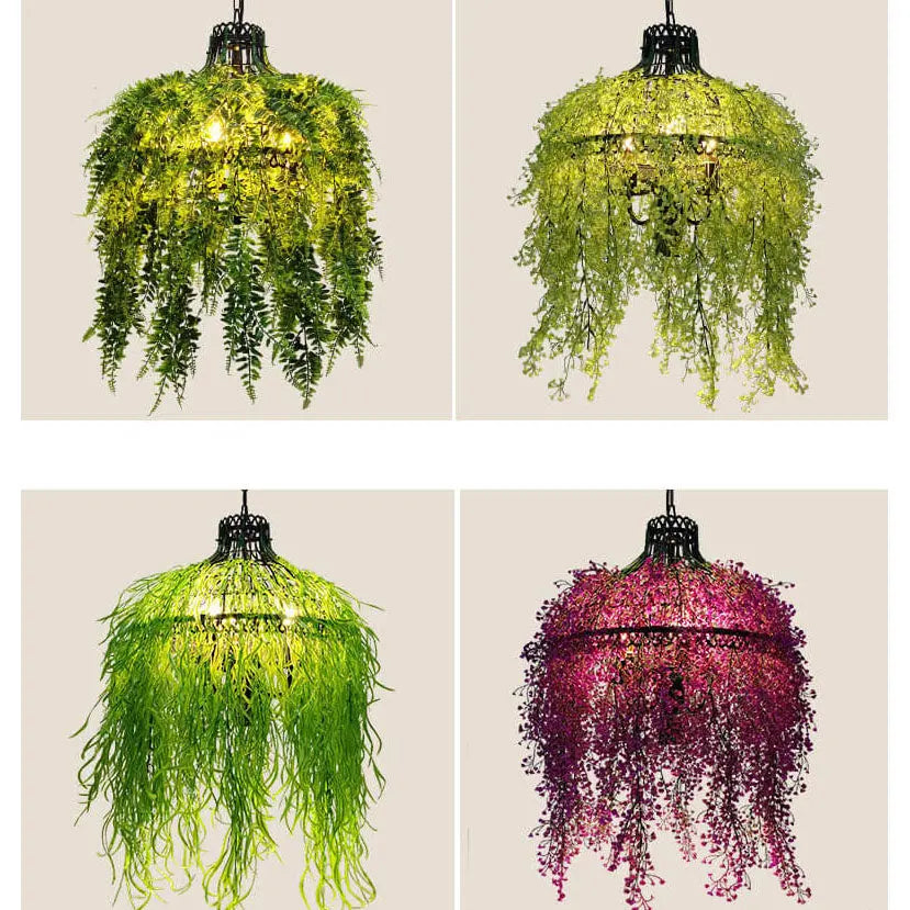 Creative Plant Vine Decorative 3-Light Chandelier Cuvalon