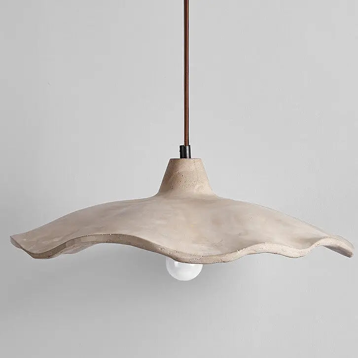Japanese Vintage Flower Shape Lampshade Cement 1/2/3-Light Island Light Chandelier Cuvalon
