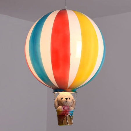 Scandinavian Modern Creative Hot Air Balloon Iron Acrylic 1-Light Pendant Light Cuvalon