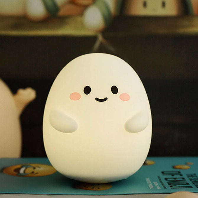 Creative Cartoon Egg Silicone USB LED Kids Night Light Table Lamp Cuvalon