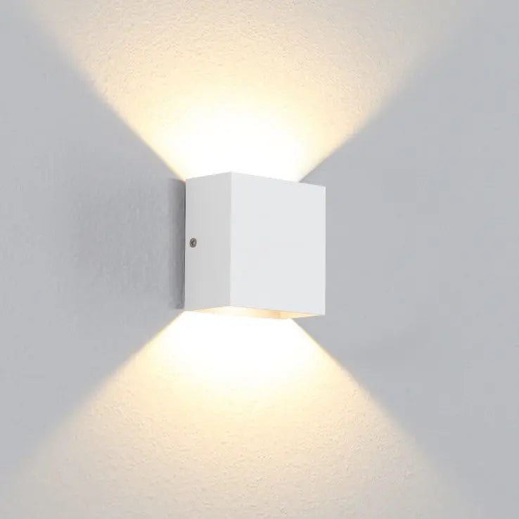 Modern Minimalist Square Aluminum LED Wall Sconce Lamp Cuvalon