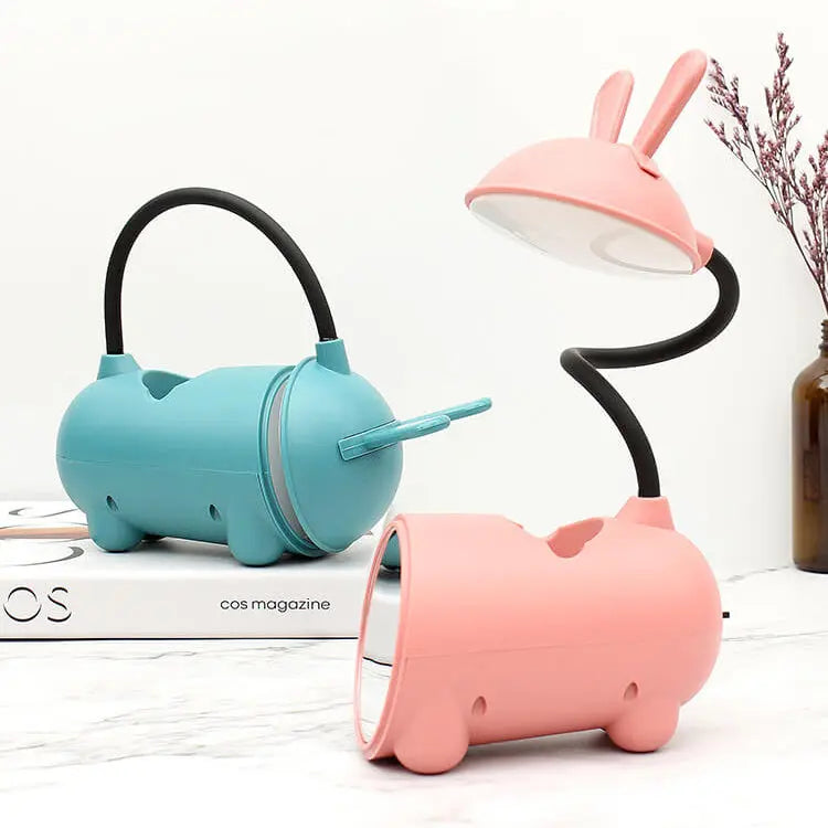 Cartoon Creative Rabbit LED Touch USB Pen Holder Desk Lamp Cuvalon