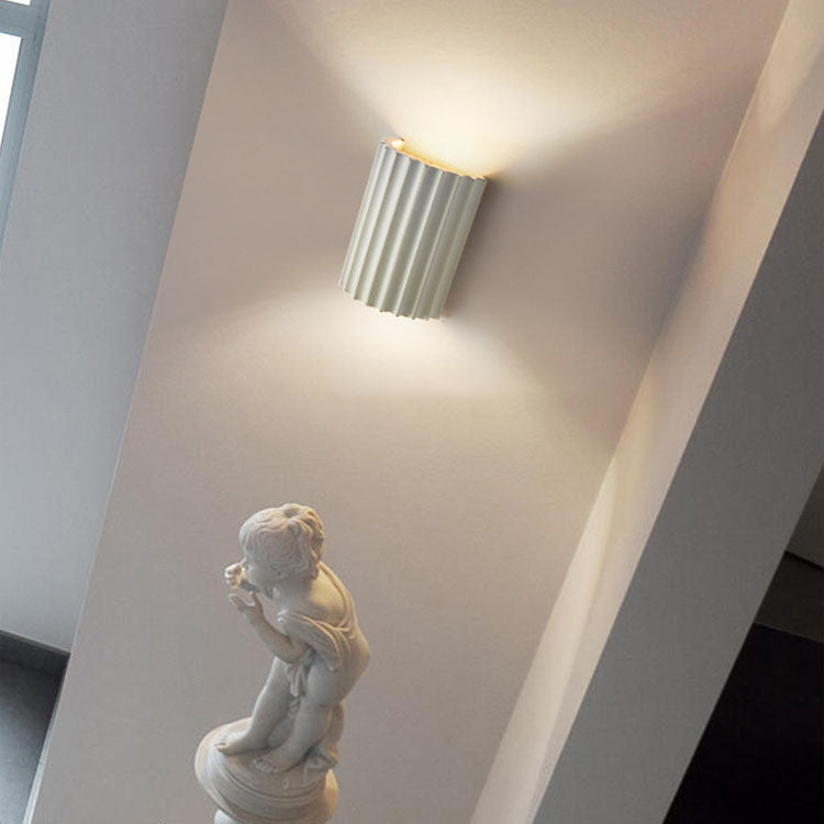 Contemporary Nordic Resin Tiles 2-Light Wall Sconce Lamp For Bedroom Cuvalon