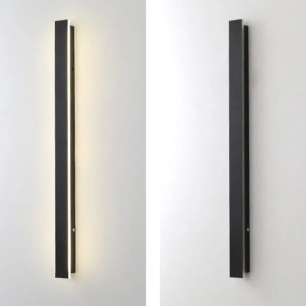 Retro Outdoor Rectangular Strip Waterproof LED Wall Sconce Lamp Cuvalon