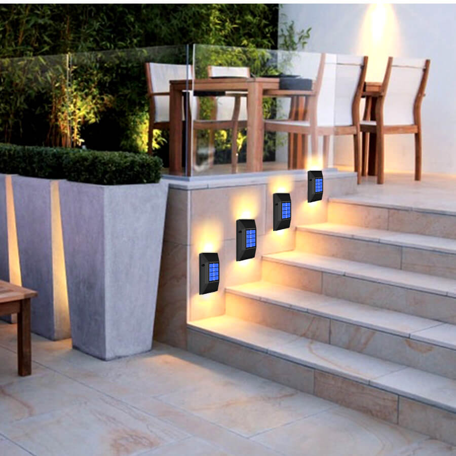 Simple Solar Waterproof Up and Down Lighted LED Wall Sconce Lamp Cuvalon