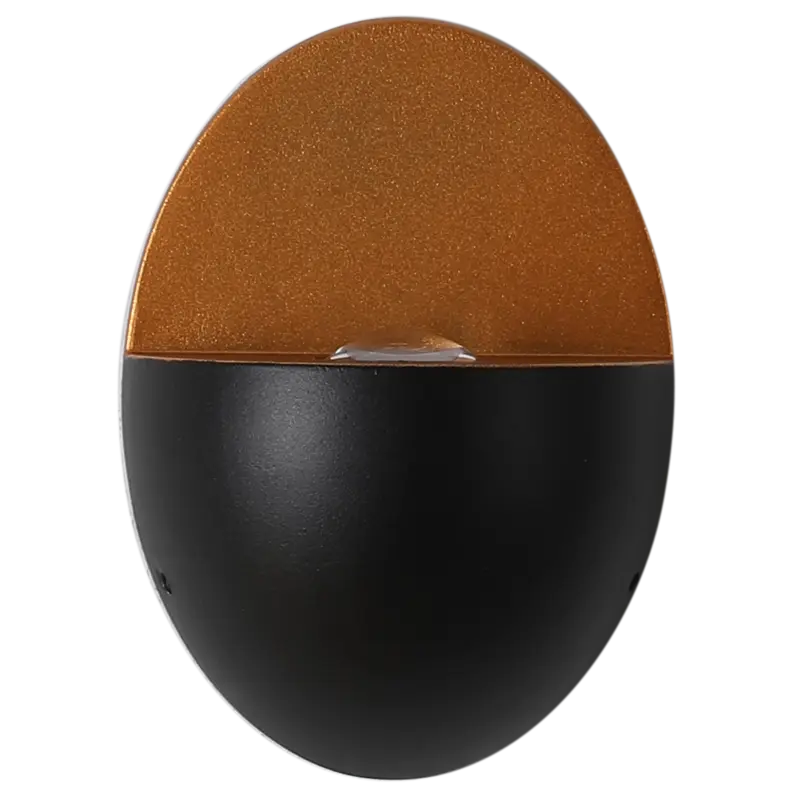 Modern Minimalist Oval Shape Aluminum Outdoor Waterproof LED Wall Sconce Lamp Cuvalon