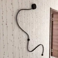 Modern Long Aluminum Snake Shaped 1-Light Curved LED Wall Sconce Lamp Cuvalon
