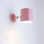 Nordic Macaron Cylinder Rotatable 1-Light Wall Sconce Lamps Cuvalon