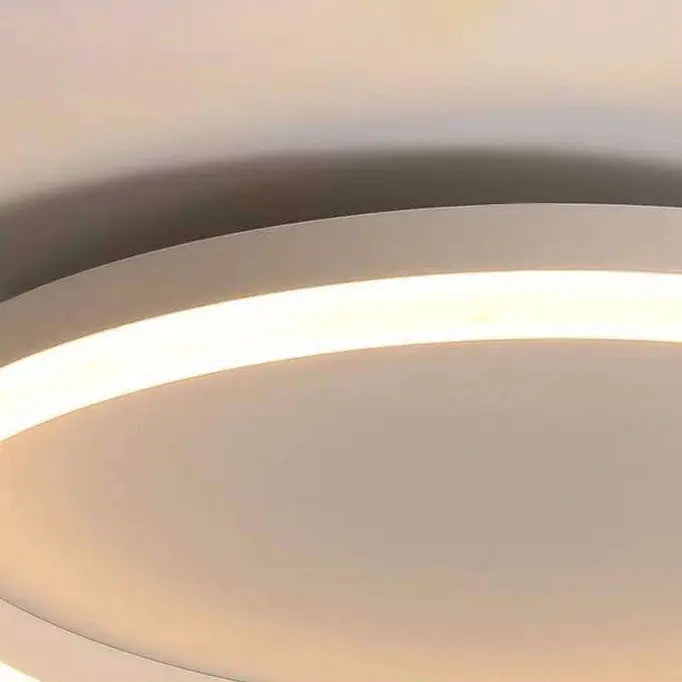 Nordic Minimalist Circle Ring Iron Acrylic LED Flush Mount Ceiling Light Cuvalon