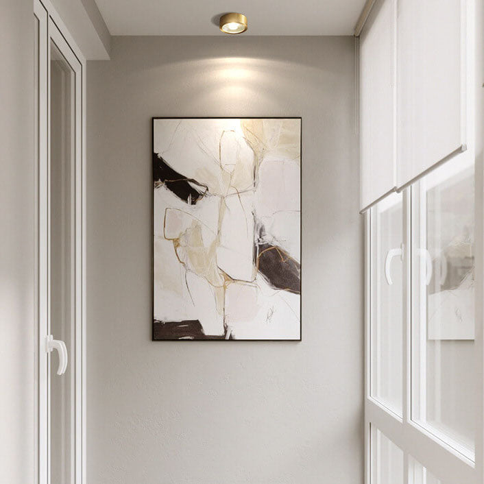 Nordic Light Luxury All Copper Ultra-thin LED Flush Mount Light Cuvalon