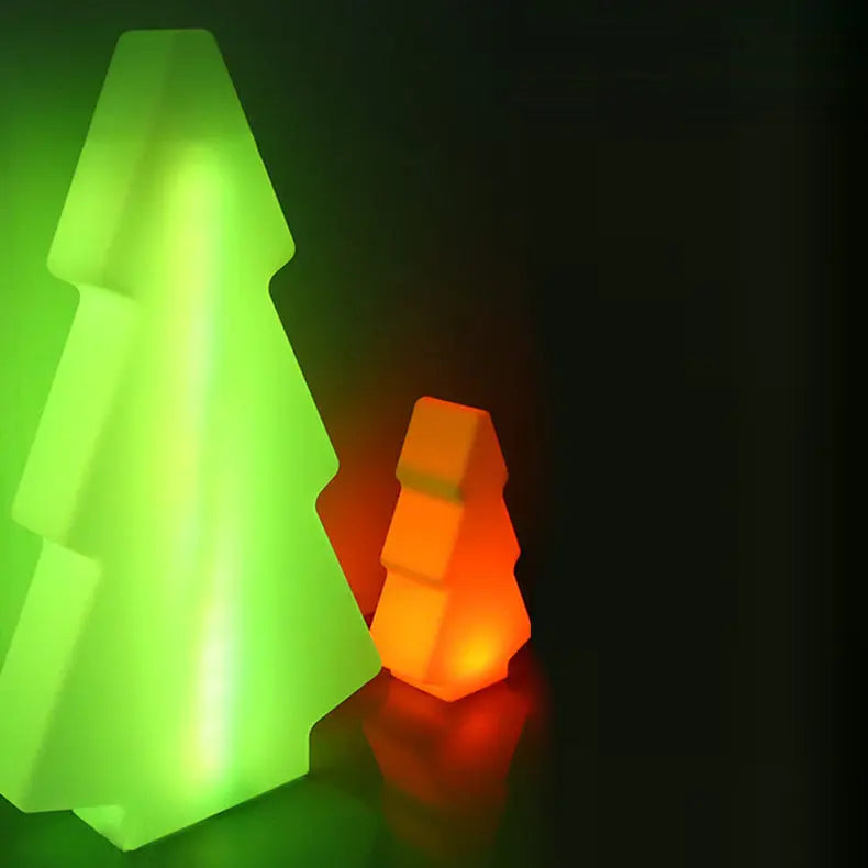 Modern Art Deco Waterproof Solar Rechargeable PE Christmas Tree LED RGB Landscape Lighting Outdoor Light For Garden Cuvalon