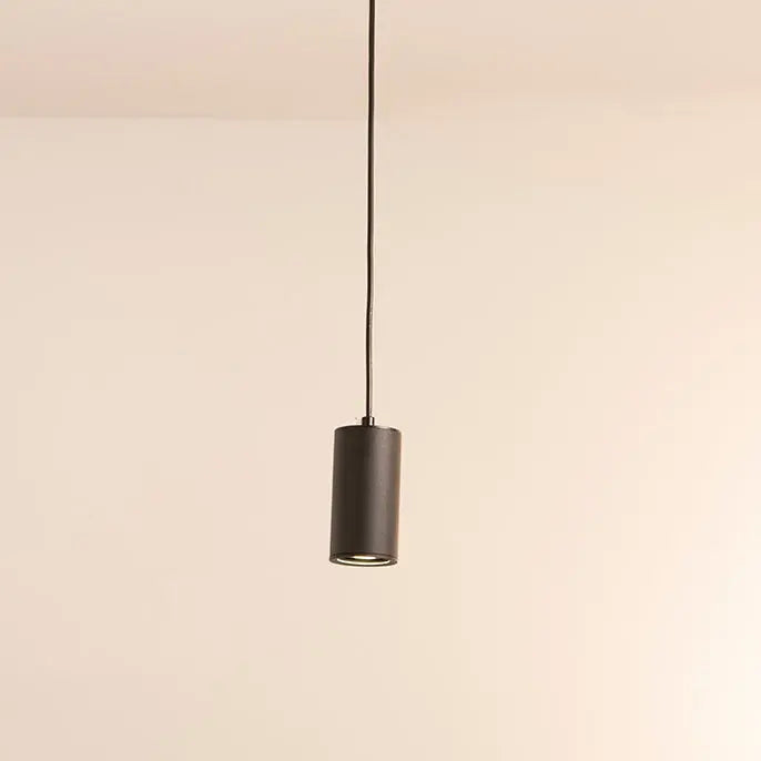 Nordic Minimalist Column Iron Mini 1-Light Pendant Light Cuvalon