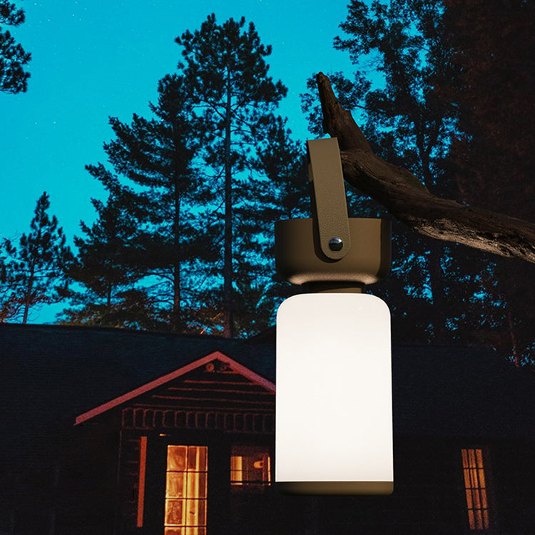 Modern Simplicity Waterproof Portable Plastic ABS Cylinder LED Table Lamp Outdoor Light For Outdoor Patio Cuvalon