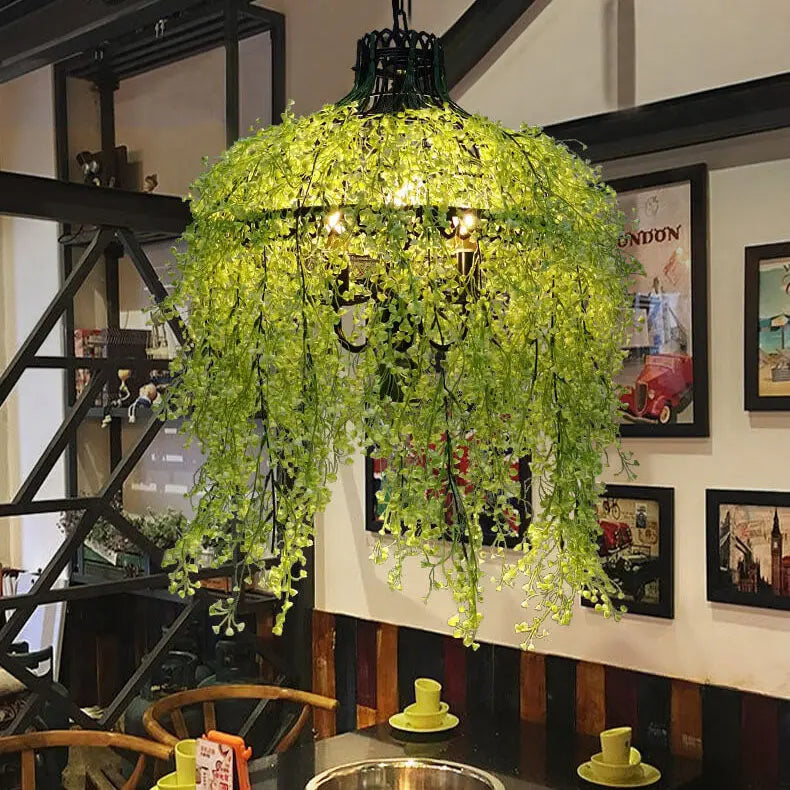 Creative Plant Vine Decorative 3-Light Chandelier Cuvalon
