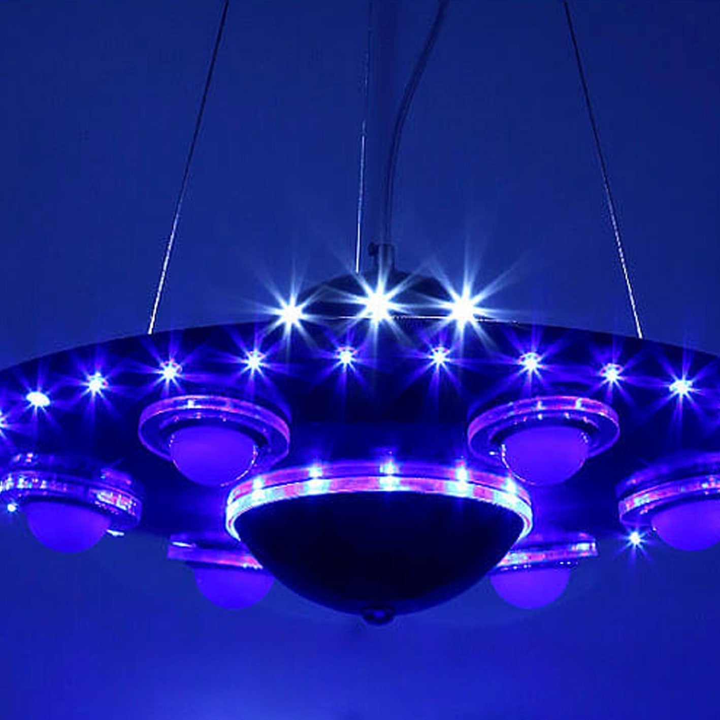 Creative Cartoon UFO Flying Saucer LED Kids Chandelier Cuvalon