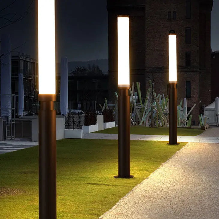 Modern Acrylic Waterproof Creative Lipstick Design LED Outdoor Lawn Floor Lamp Cuvalon