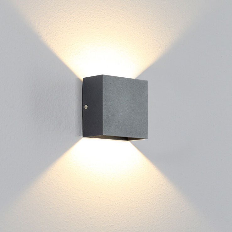 Modern Minimalist Square Aluminum LED Wall Sconce Lamp Cuvalon