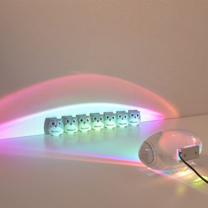 Creative Crystal Projection Angel Eye LED Table Lamp Cuvalon