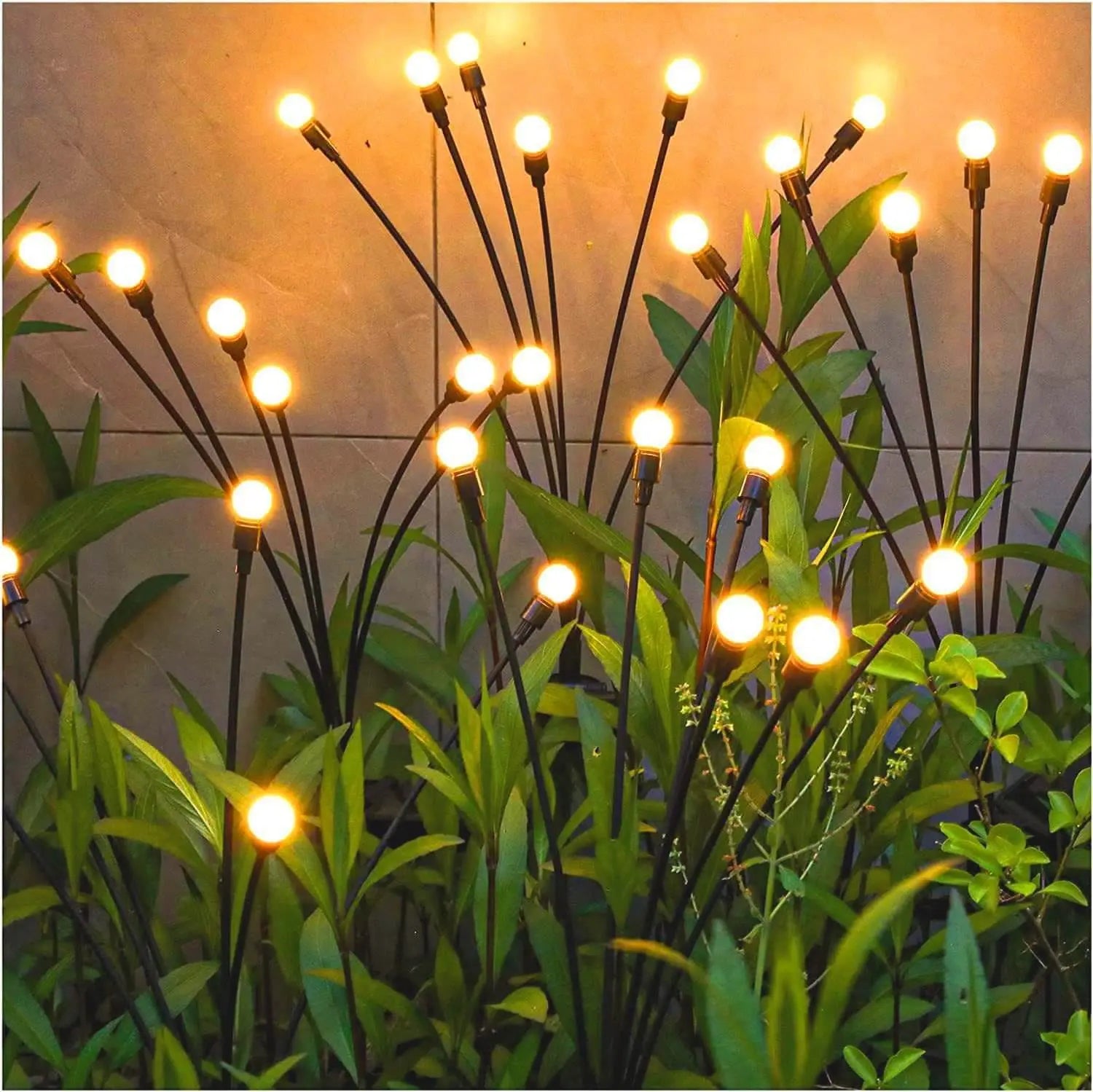 Modern Decorative Solar Firefly Waterproof ABS LED Lawn Insert Ground Outdoor Landscape Lighting Cuvalon