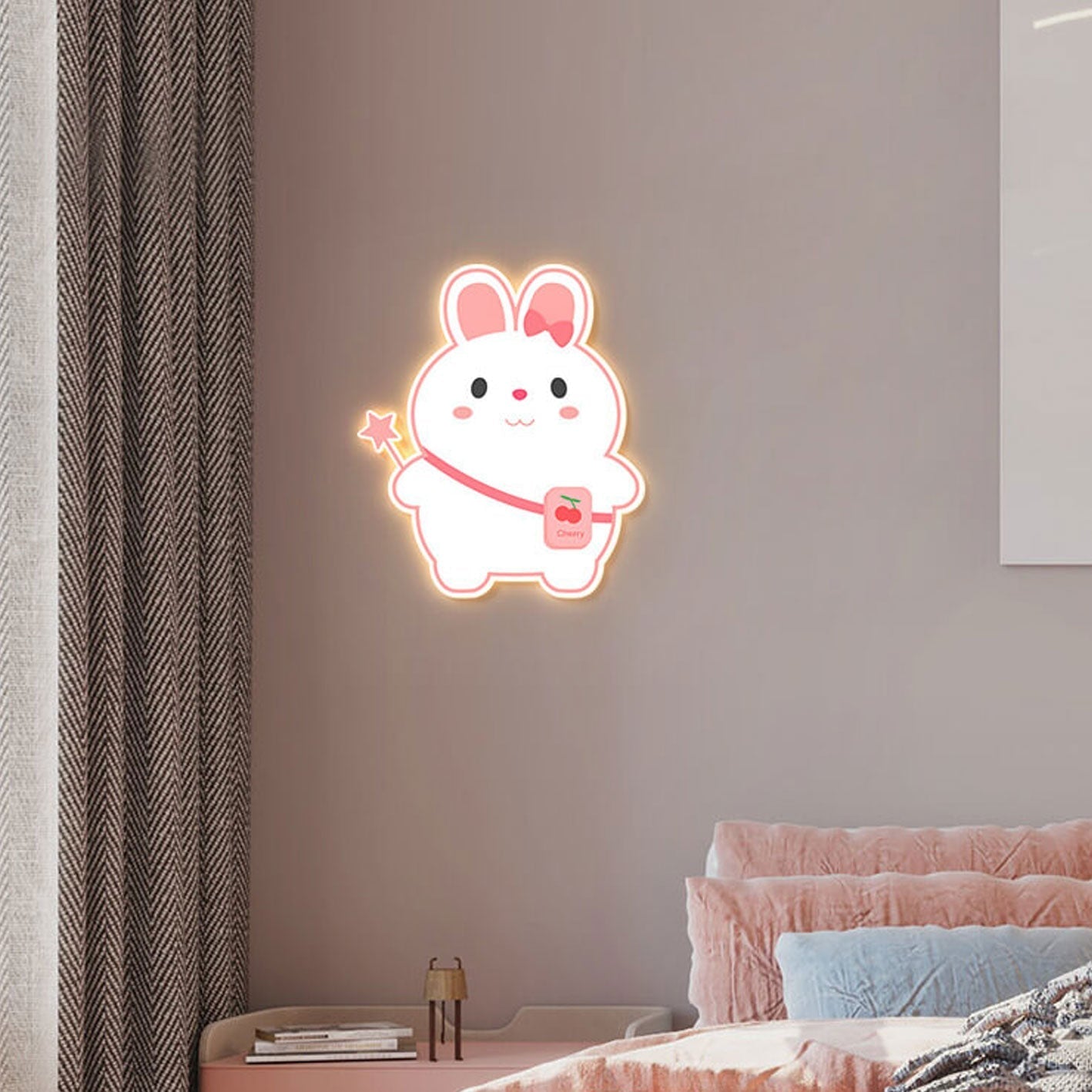 Creative Cartoon Rabbit Unicorn Kids LED Wall Sconce Lamp Cuvalon