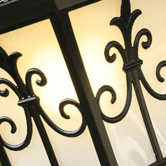 Modern Vintage Waterproof Patio Solar Outdoor Column Head Light Cuvalon