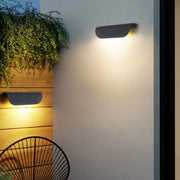 Modern Outdoor Curved  Waterproof LED Garden Wall Sconce Lamp Cuvalon