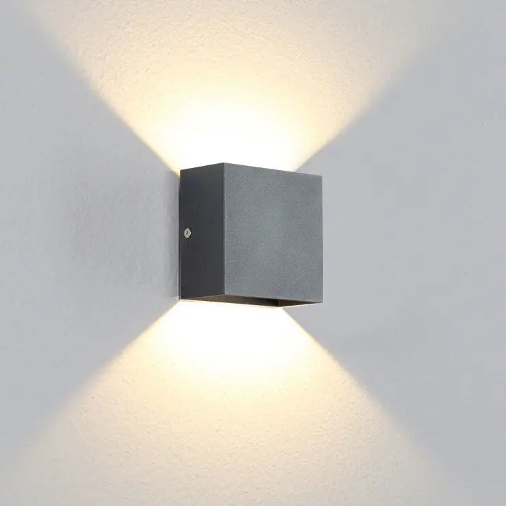 Modern Minimalist Square Aluminum LED Wall Sconce Lamp Cuvalon
