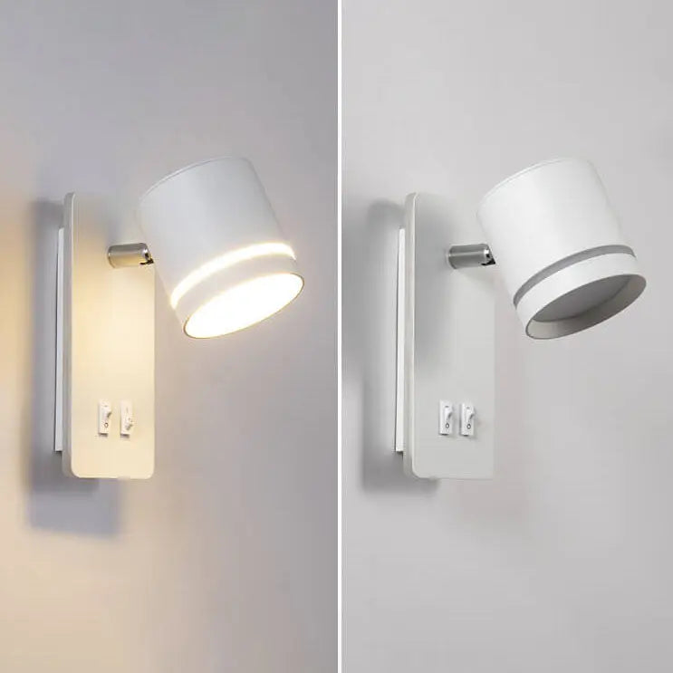 Nordic Minimalist Square Spotlight Rotatable LED Reading Wall Sconce Lamp Cuvalon