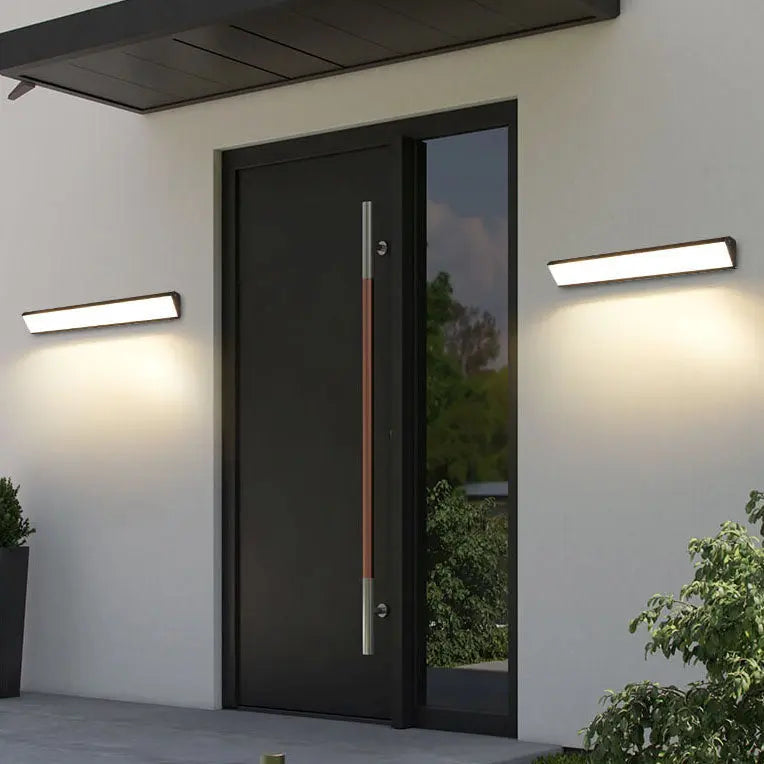 Modern Outdoor Long Bar Aluminum Acrylic Waterproof LED Wall Sconce Lamp Cuvalon