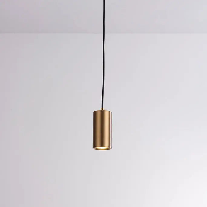 Nordic Minimalist Column Iron Mini 1-Light Pendant Light Cuvalon