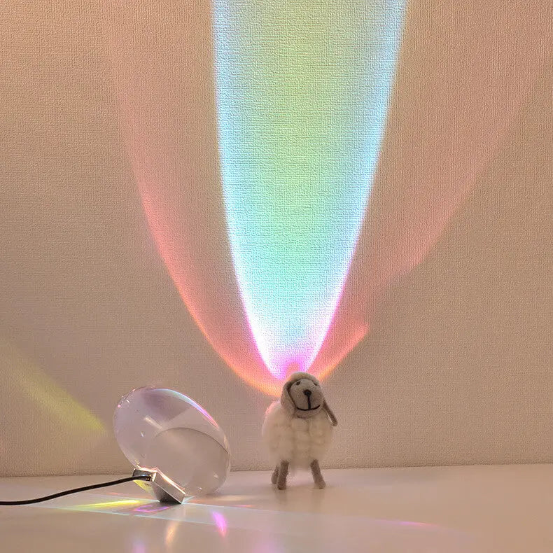 Creative Crystal Projection Angel Eye LED Table Lamp Cuvalon