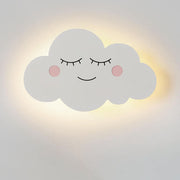 Nordic Creative Clouds Iron Emoji LED Kids Wall Sconce Lamp Cuvalon