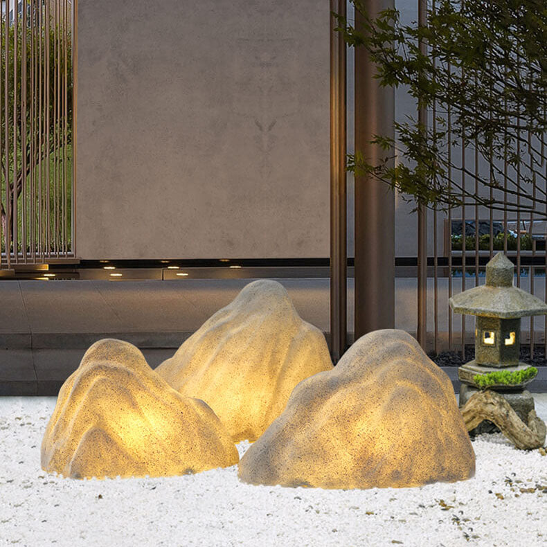 Modern Stone Rockery Outdoor Waterproof LED Garden Landscape Light Cuvalon