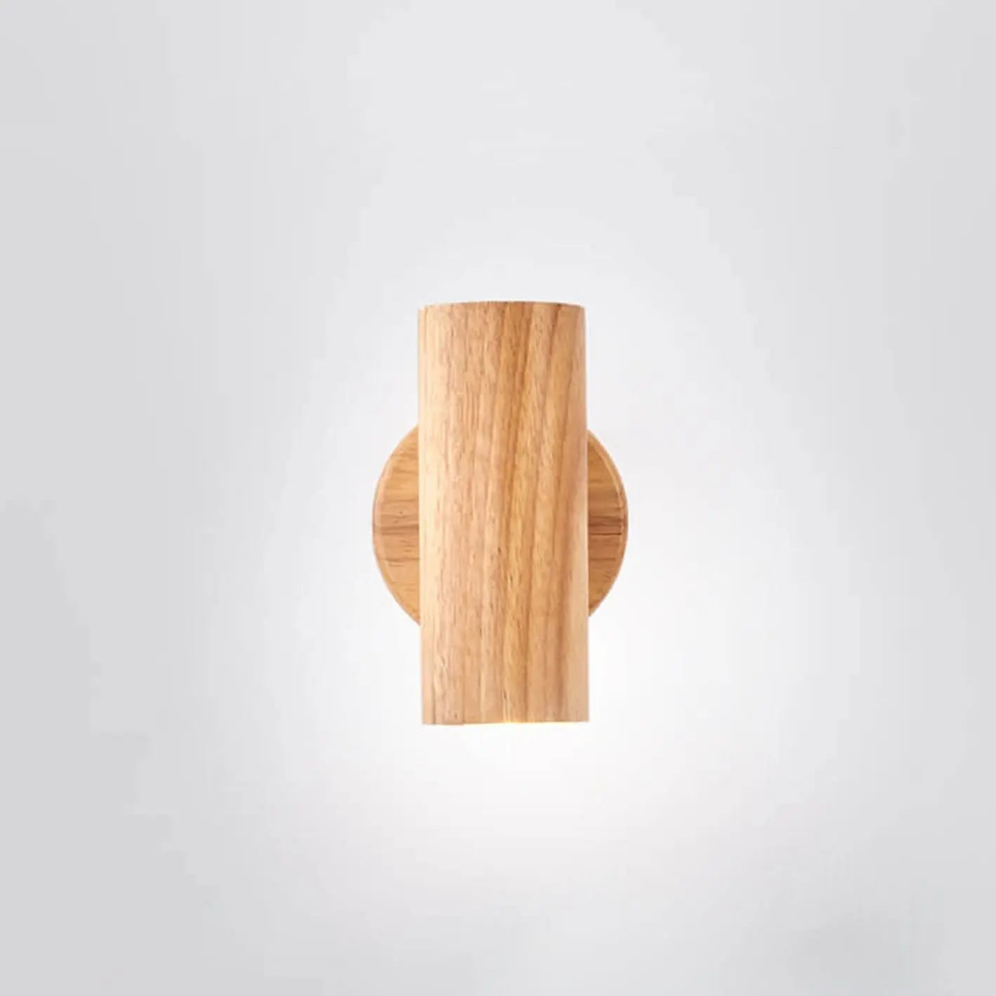 Modern Minimalist Wood Track Spotlight 1/2/3 Light Wall Sconce Lamp Cuvalon