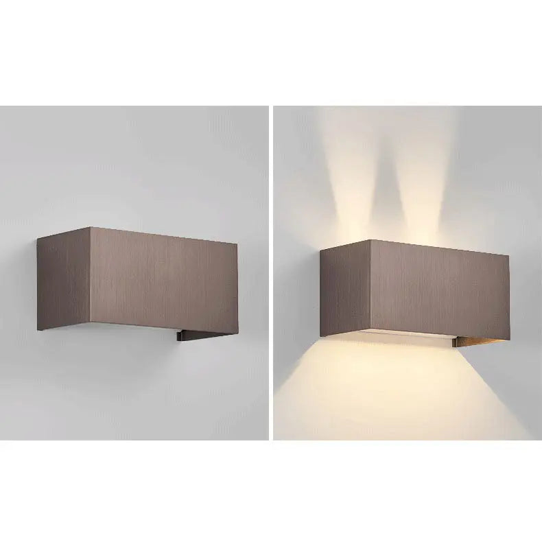 Nordic Minimalist Aluminum Square Flat Adjustable Beam LED Reading Wall Sconce Lamp Cuvalon