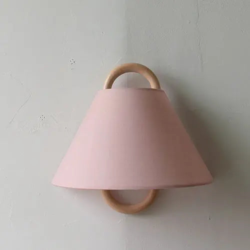 Modern Original Solid Wood Pleated Semi-Circle 1-Light Wall Sconce Lamp Cuvalon