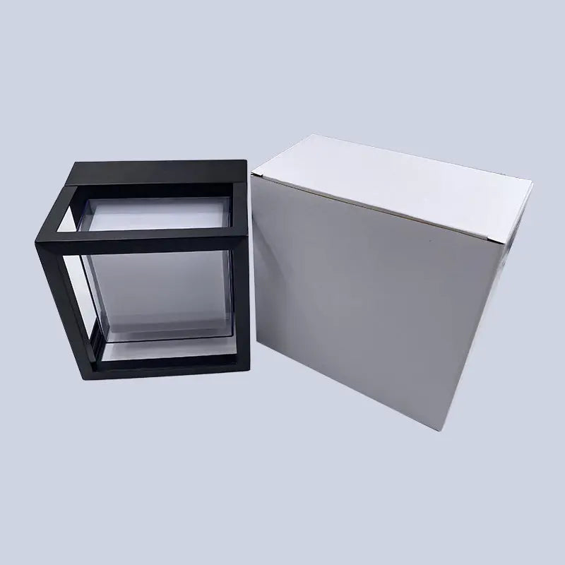 Modern Minimalist Waterproof Square Aluminum Acrylic LED Outdoor Wall Sconce Lamp For Garden Cuvalon