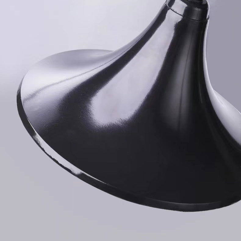 Contemporary Industrial Aluminum Horn Shape 1-Light Wall Sconce Lamp For Outdoor Patio Cuvalon