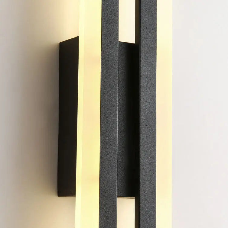 Modern Minimalist Lines Iron Acrylic LED Wall Sconce Lamp Cuvalon